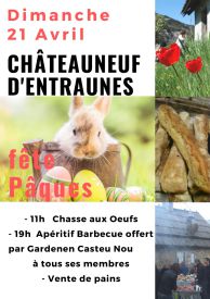 Affiche des Fêtes de Pâques à Châteauneuf d'Entraunes