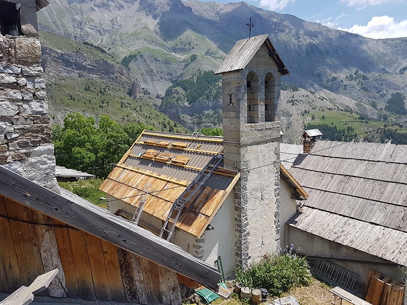 Travaux de toiture de l'Église des Tourres